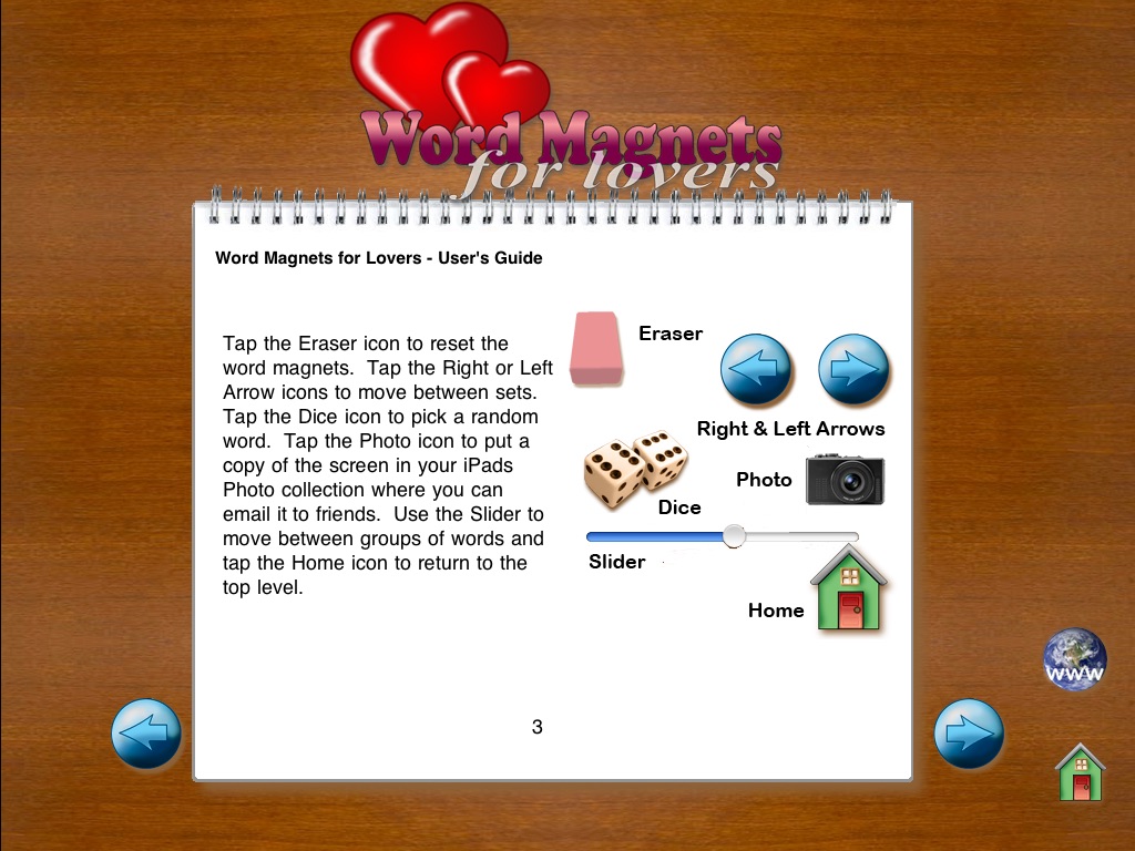 Word Magnets for Lovers screenshot 2