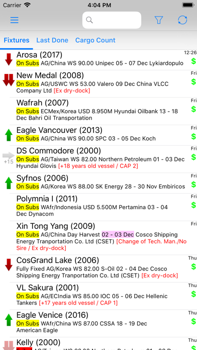 How to cancel & delete VLCC Fixtures from iphone & ipad 1