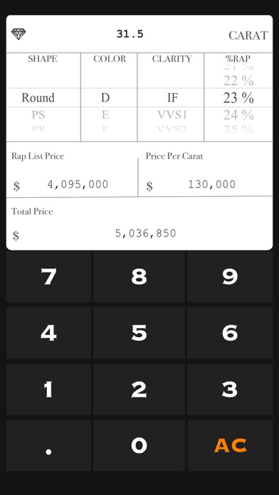 Diamond Price Calculate Screenshot 4