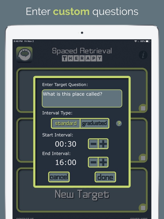 Spaced Retrieval Therapy - Memory Training for Dementia & Brain Injury screenshot