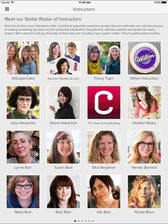 Creativebug – Top designers and crafters teaching world class workshops. screenshot