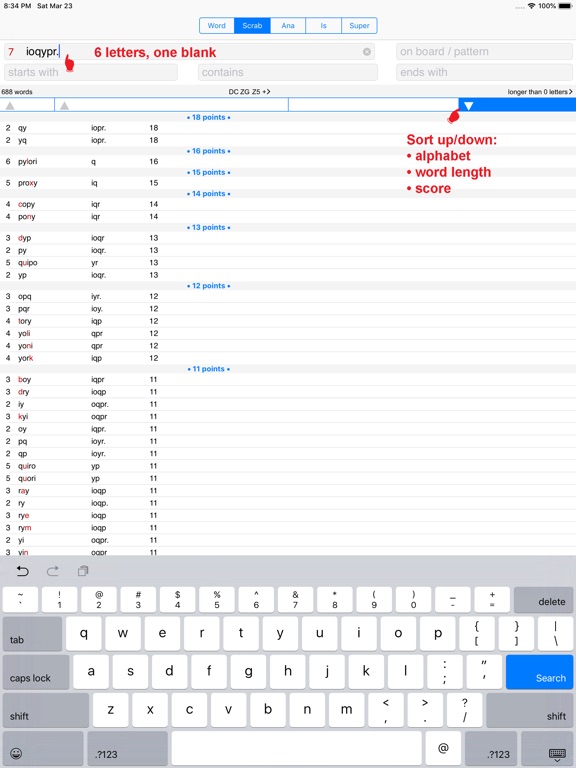【图】WordsFinder Italiano PRO(截图3) 【图】WordsFinder Italiano PRO(截图3)