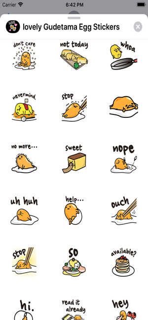 Lovely Gudetama Egg Stickers(圖4)-速報App