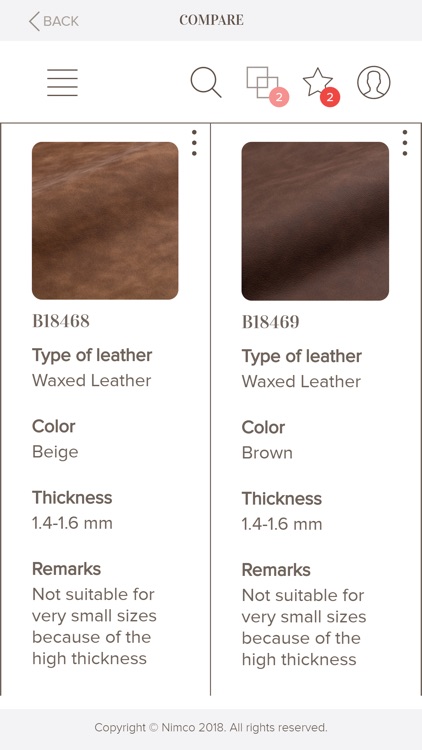 Nimco E-Leather Swatch screenshot-6