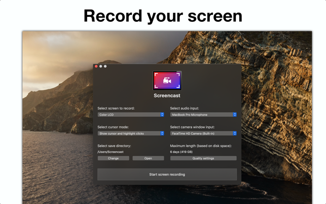 ‎Screencast – Screen Recorder Screenshot