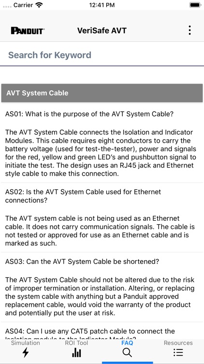 VeriSafe Absence of Voltage