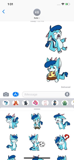 Cyan Dragon Sticker Pack(圖3)-速報App