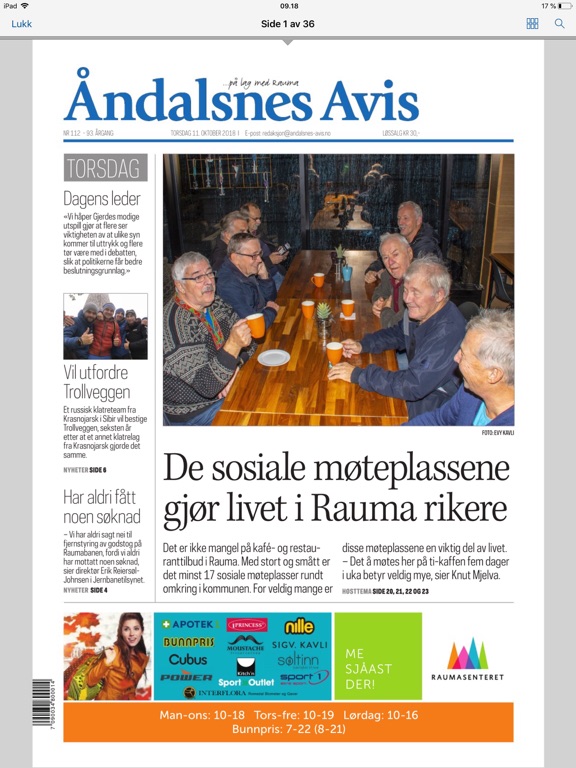 Åndalsnes Avis eAvis screenshot 2