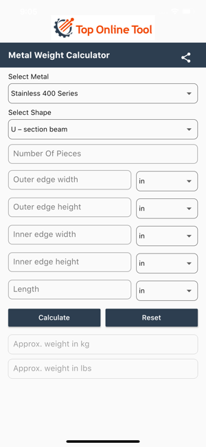 Metals Weight Calculator(圖3)-速報App