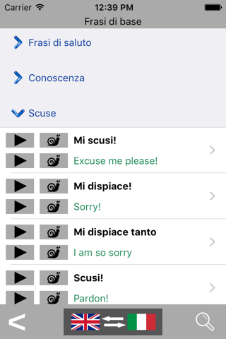 Italian Travel Phrases & Words screenshot 2