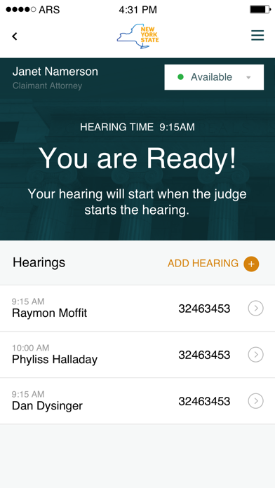 NYS WCB Virtual Hearings screenshot 2