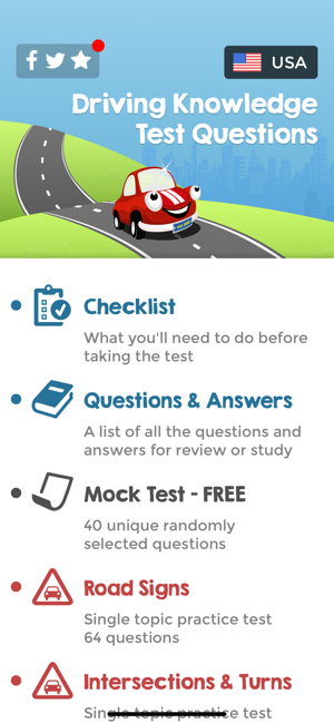 US Driving Knowledge Test(圖1)-速報App