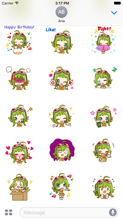 Animated Cute Gumi Sticker