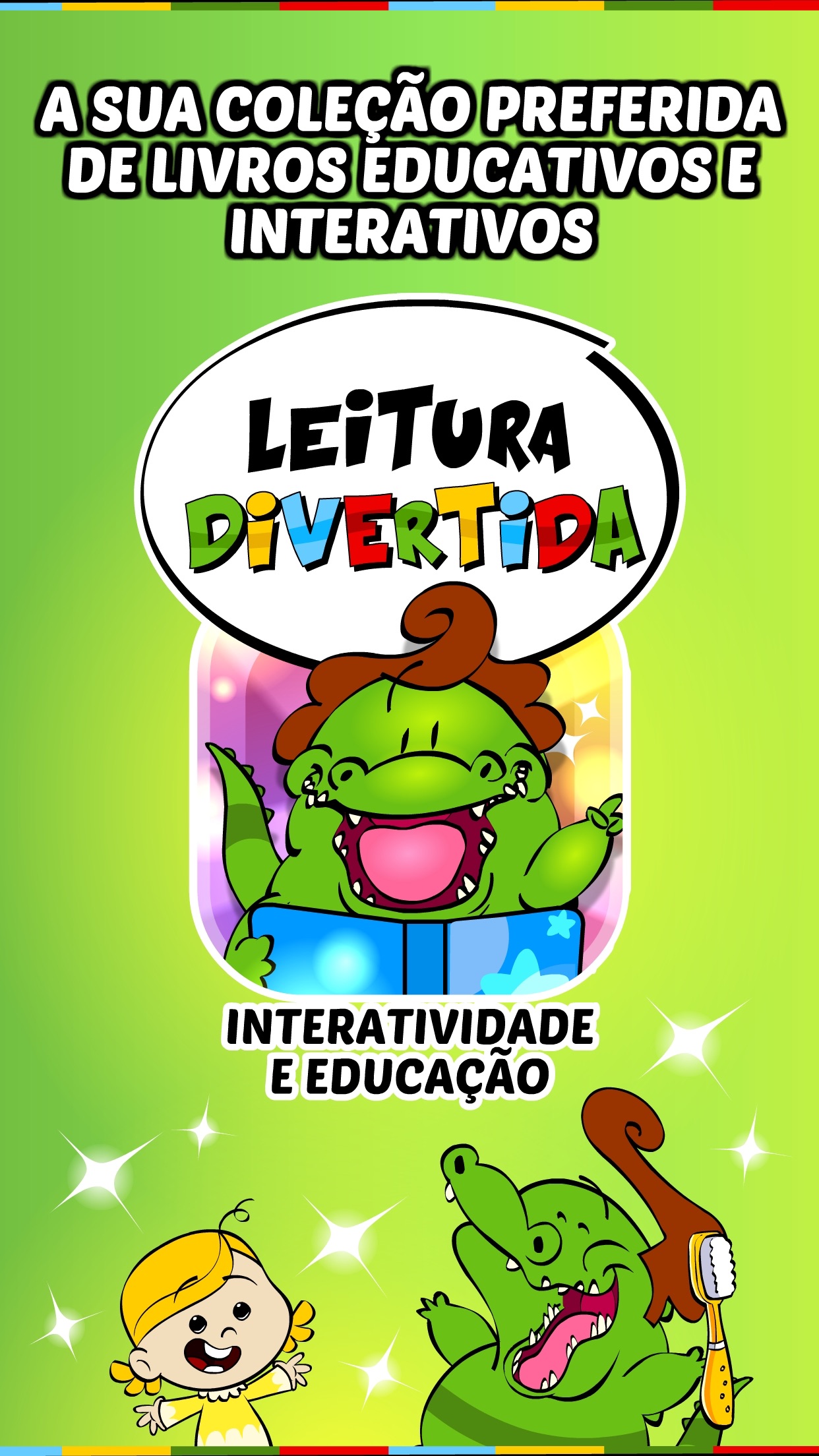 Screenshot do app Livros Infantis do Jacarelvis