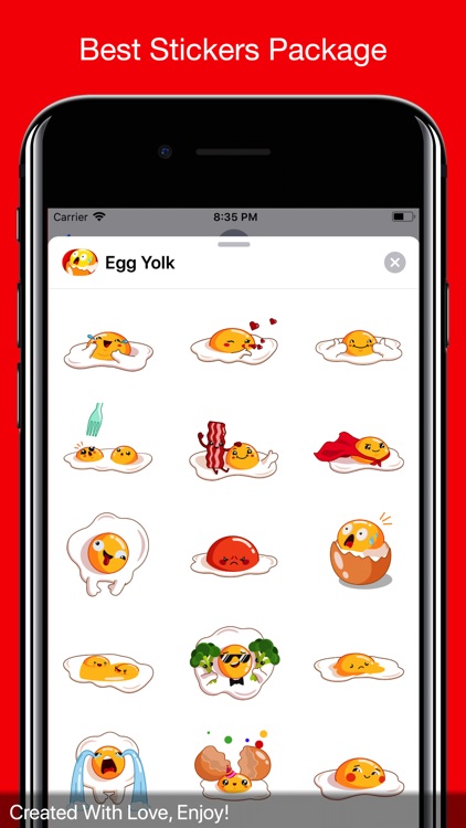 Egg Yolk Stickers