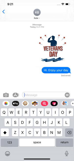 Happy Veterans Day Stickers(圖3)-速報App