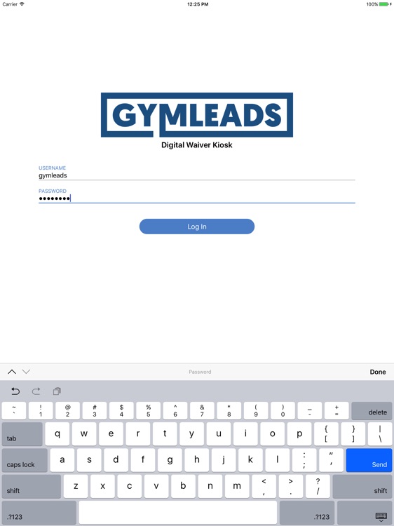 GymLeads Kiosk