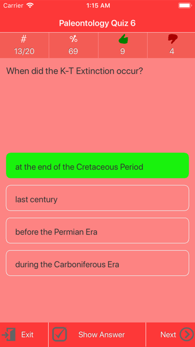 The Paleontology Quizzes screenshot 3