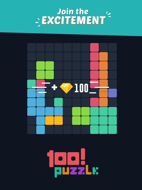 iPad Image of 100! Block Puzzle Color