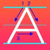 Trace English Letter,Uppercase Trace English Letter,Uppercase