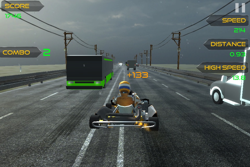 Traffic Go Kart Racer 3D screenshot 3