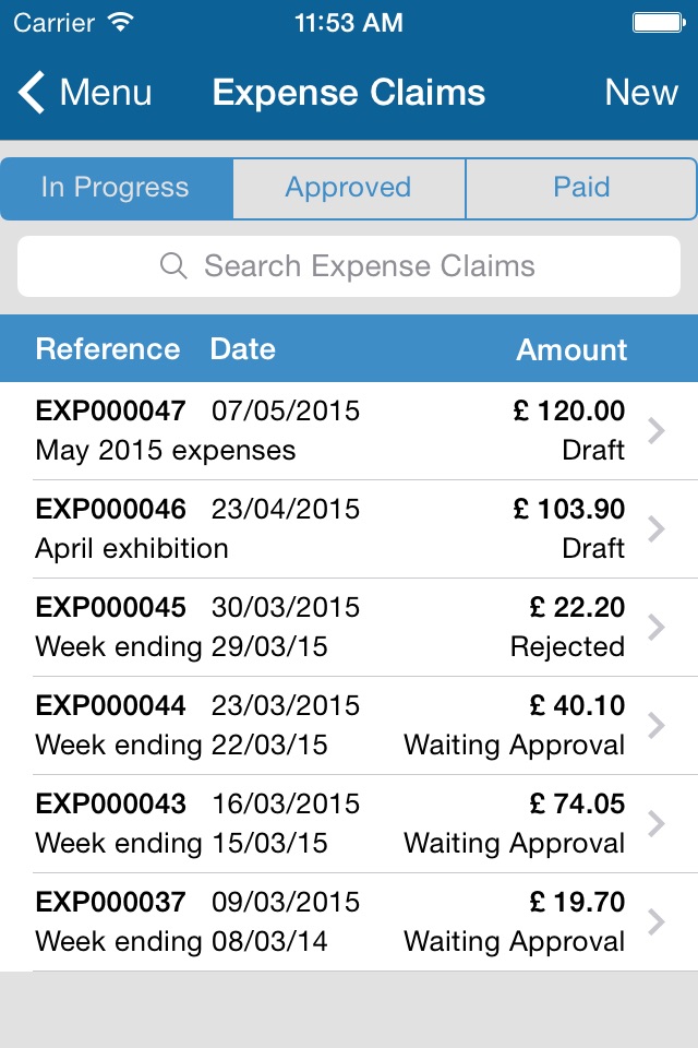 eXpense365 screenshot 3