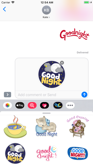 Good Night Stickers