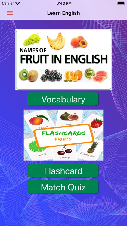 Learn English:Fruits names