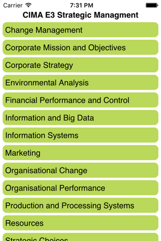 CIMA E3 Strategic Management screenshot 2