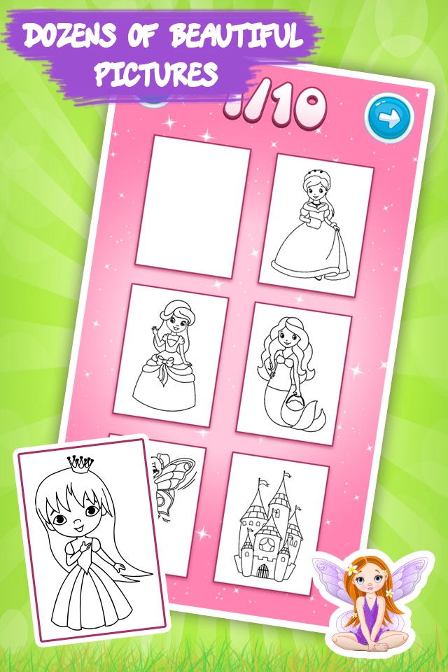 Best coloring book - Princess screenshot 3