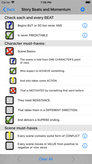 Checklists for Writers screenshot 3