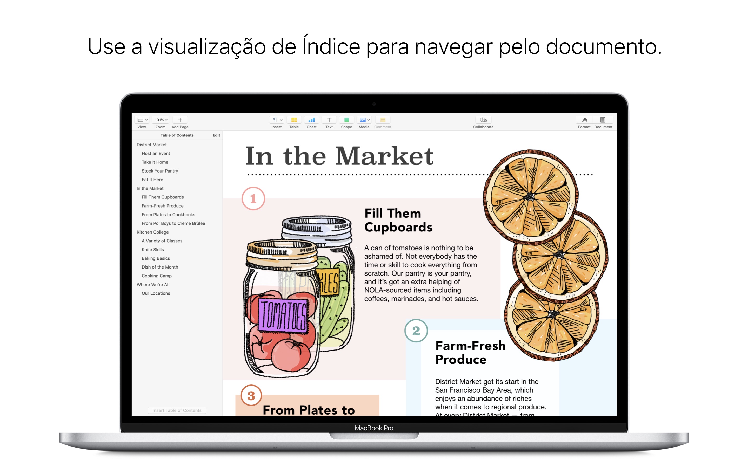Screenshot do app Pages