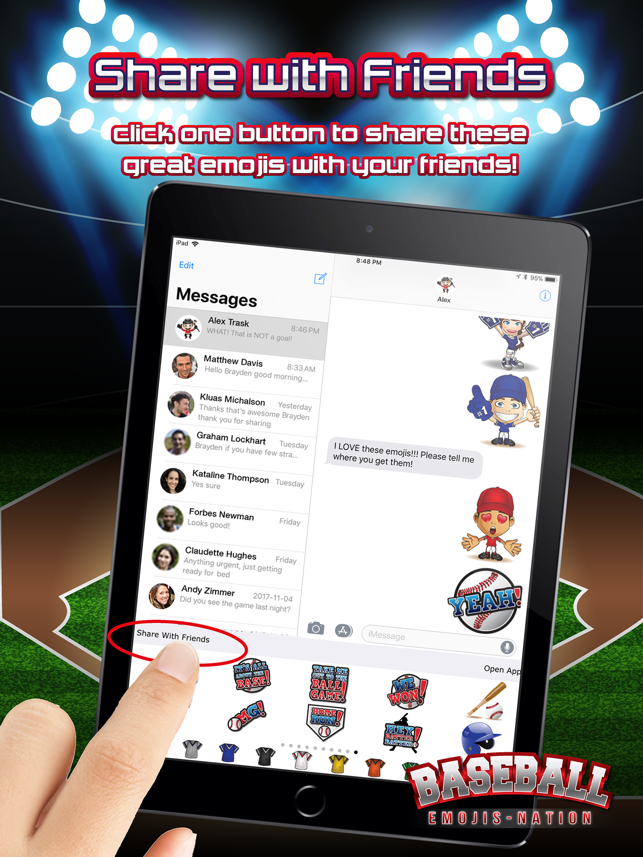 Baseball Emojis Nation, game for IOS