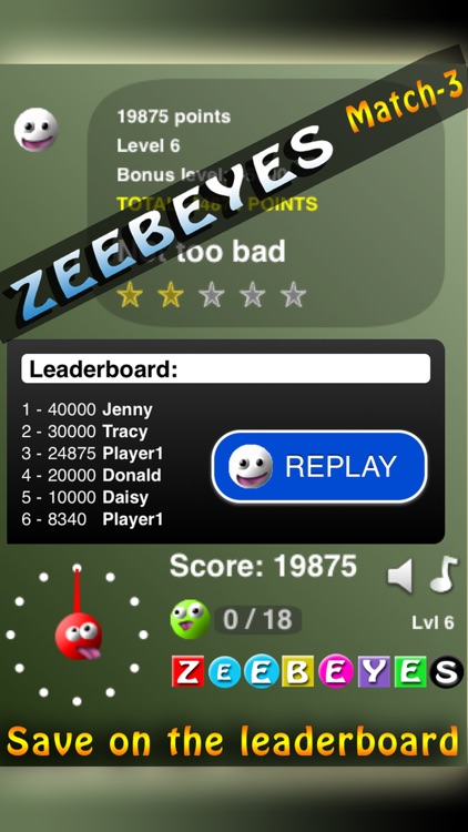 ZeebEyes Match-3 screenshot-3