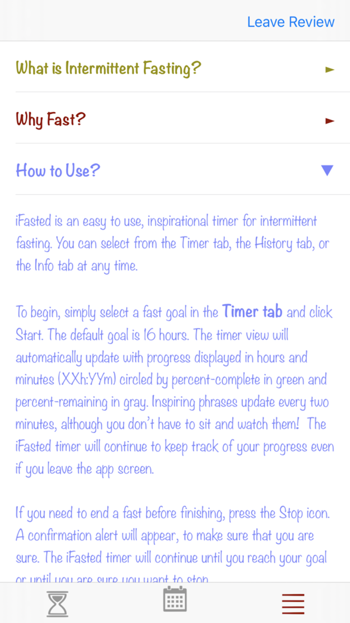 iFasted fasting diet tracker
