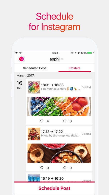 Apphi: Scheduler for Instagram