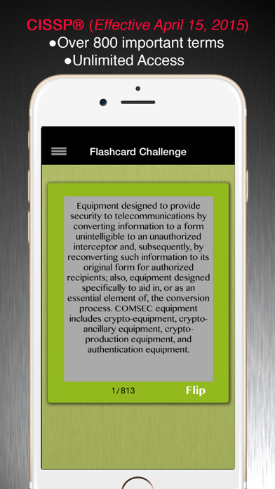 How to cancel & delete CISSP® Flashcard from iphone & ipad 1