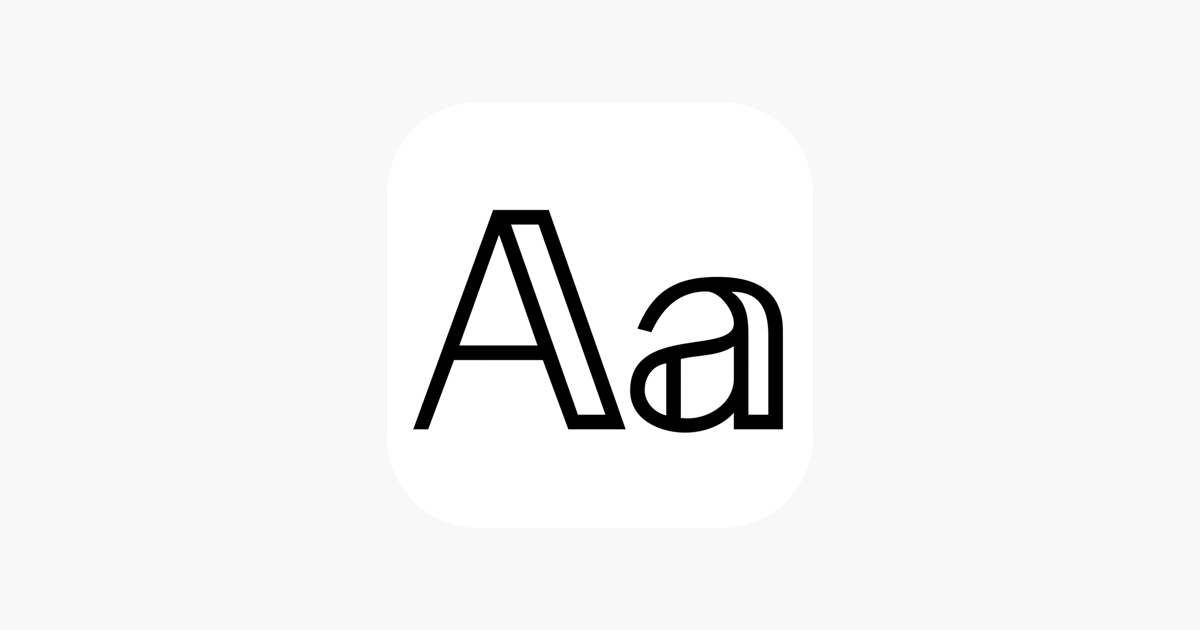 Fonts On The App Store - black and white roblox icon iphone