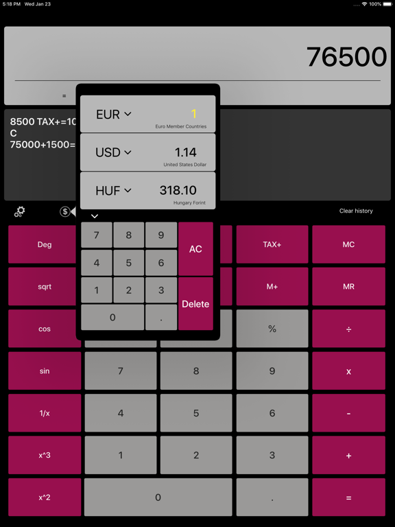 Calculator Pro & Currency screenshot 4