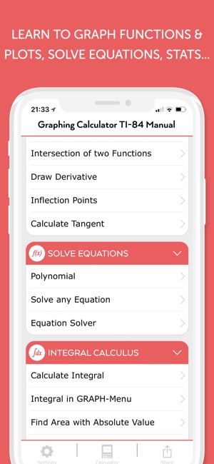 TI-84 CE Calculator Manual(圖5)-速報App