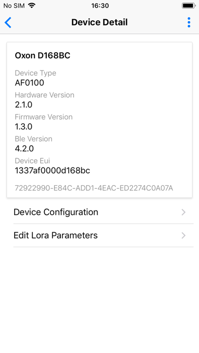 OXON Device Manager screenshot 2