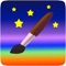 A painting app for kids with random brush sizes and colors