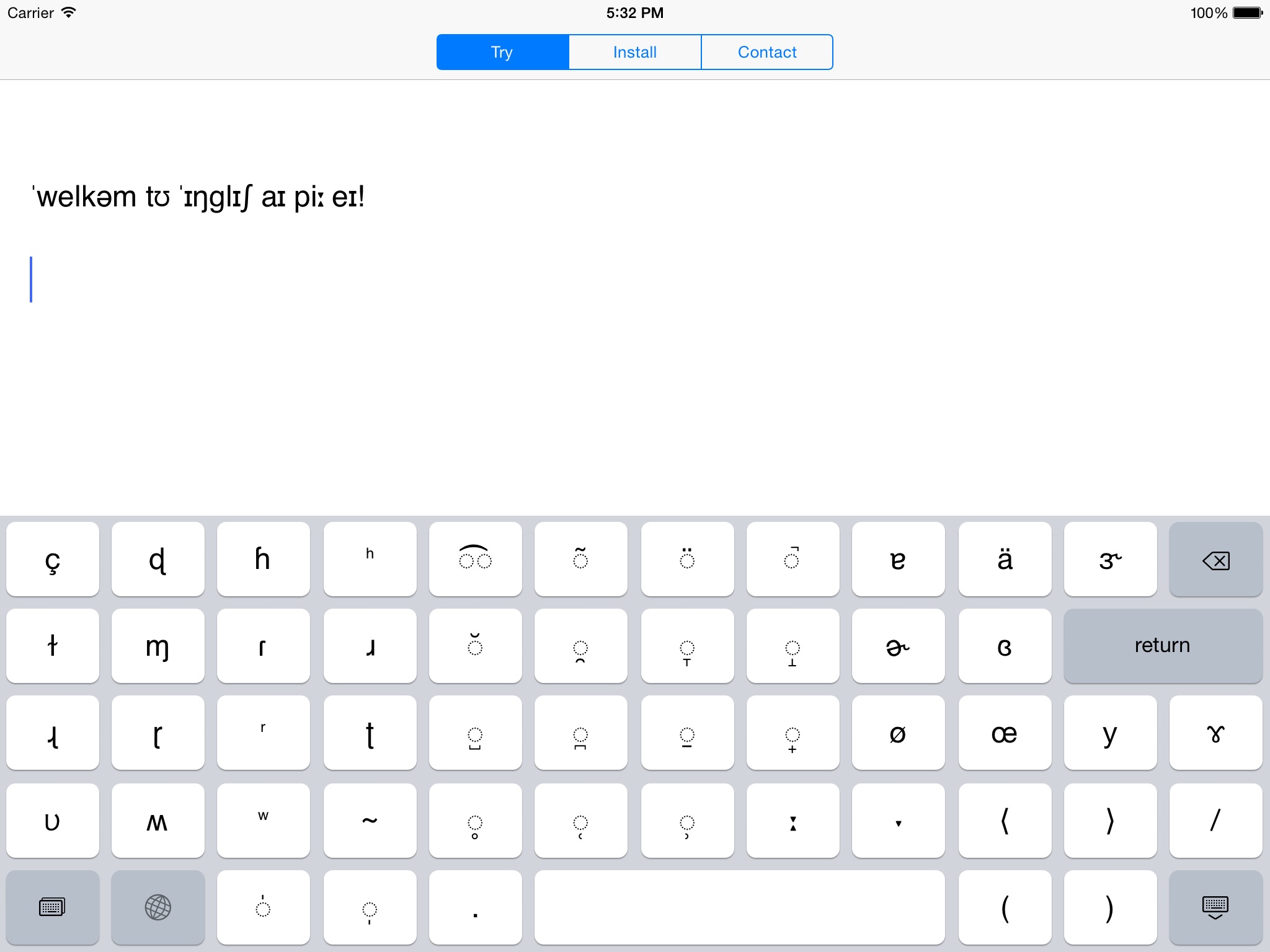 English IPA Keyboard screenshot 3