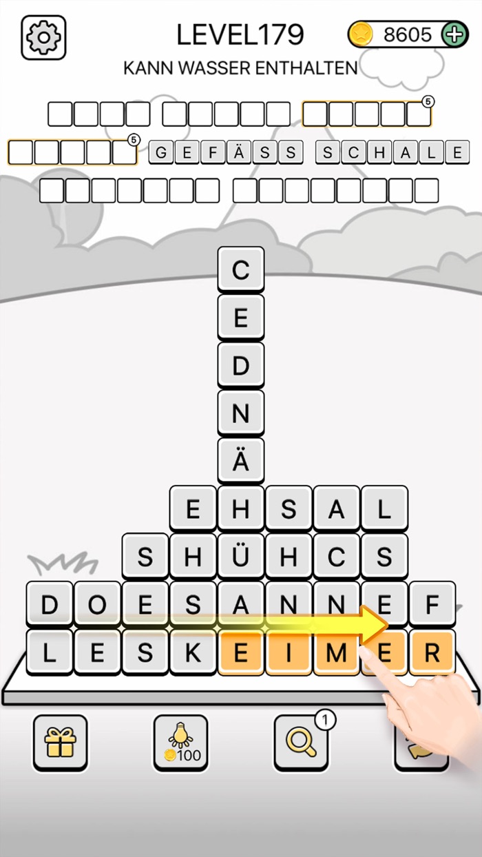 Wort Würfel - Rätsel Spiele