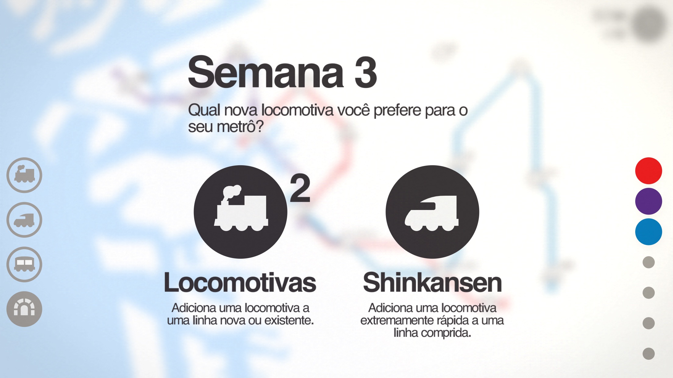 Screenshot do app Mini Metro