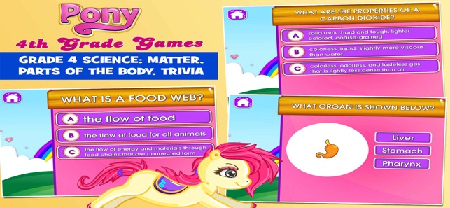 Fourth Grade Pony School Games(圖4)-速報App