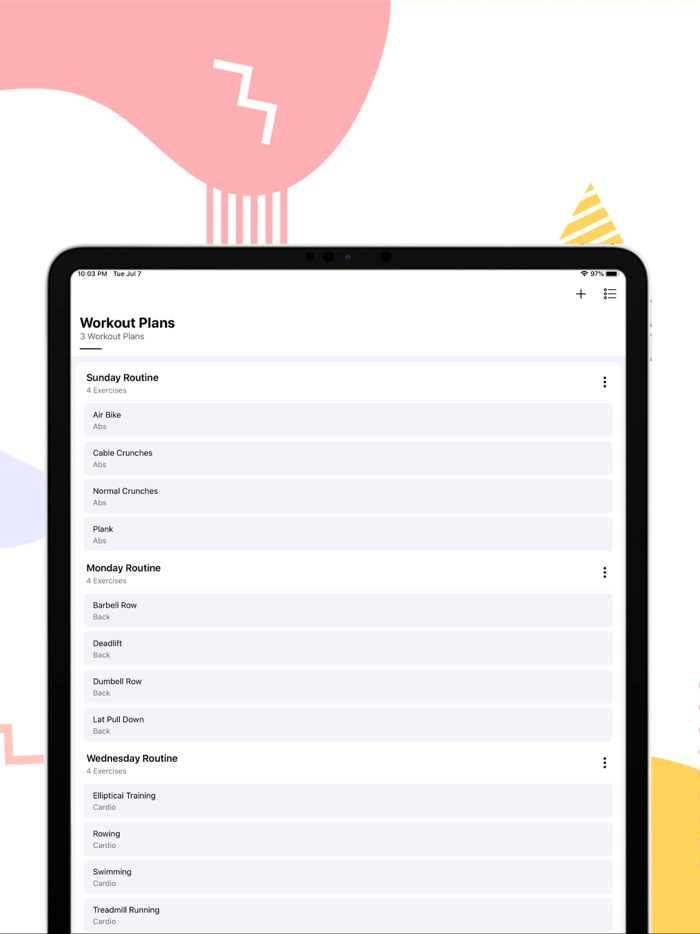 Gym Diary Workout Tracker Log