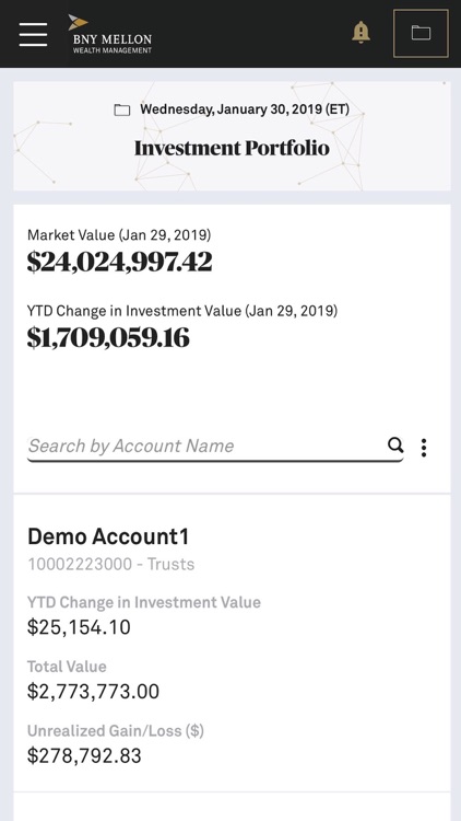 BNY Mellon Wealth – Tablet