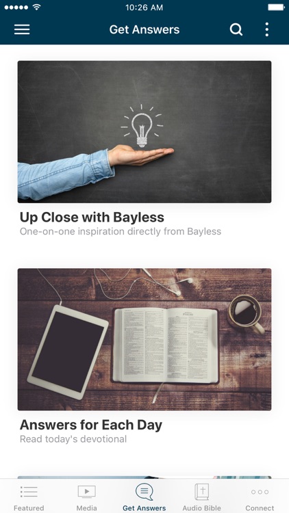 Answers with Bayless Conley