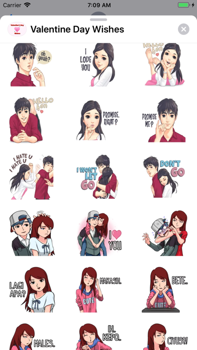 Valentine Day Wishes Stickers screenshot 3
